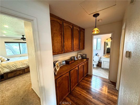 Bathroom, Bedroom, Interior, Pendant Lights, Wood Texture Flooring