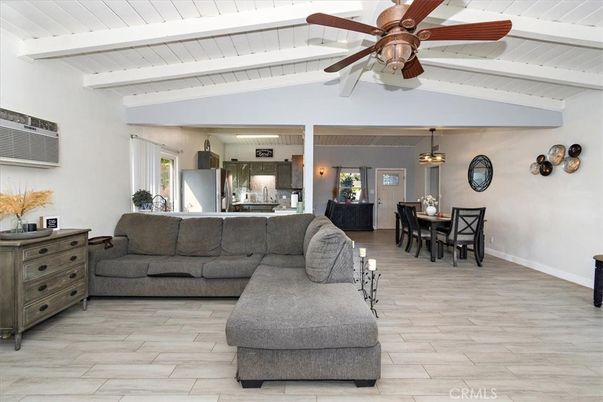 Dining room, Interior, Living room, Pendant Lights, Wood Texture Flooring