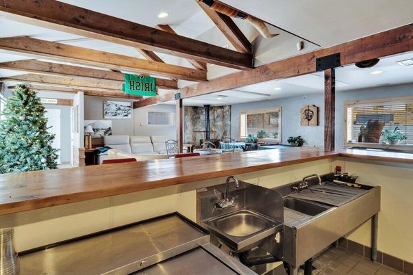 Interior, Kitchen, Recessed Lighting, Wooden Beams