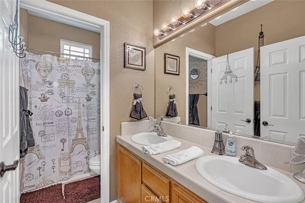 Bathroom, Dual Sink Vanities, Interior, Tile Countertops