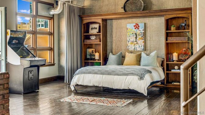 Bedroom, Interior, Wood Texture Flooring