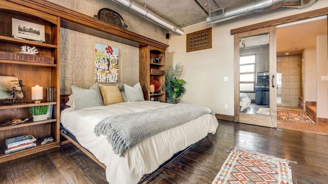 Bedroom, Interior, Wood Texture Flooring