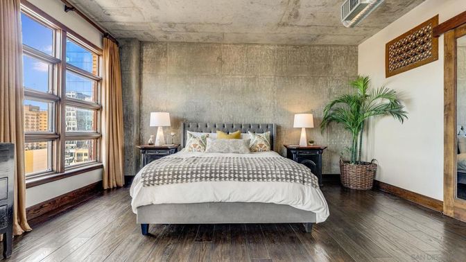 Bedroom, Interior, Wood Texture Flooring
