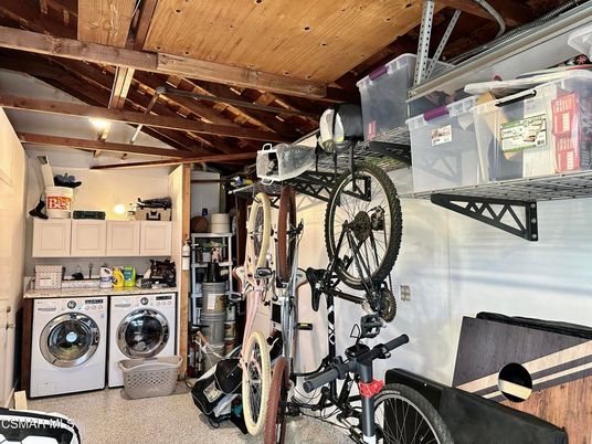 Fitness Equipment, Interior, Washer, Wooden Beams, Wooden Ceilings