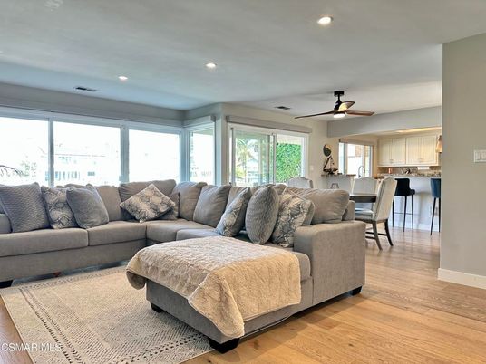 Interior, Kitchen, Living room, Recessed Lighting, Wood Texture Flooring