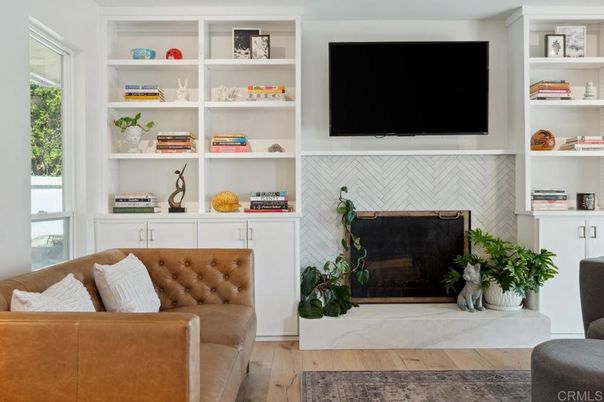 Fireplace, Interior, Wood Texture Flooring