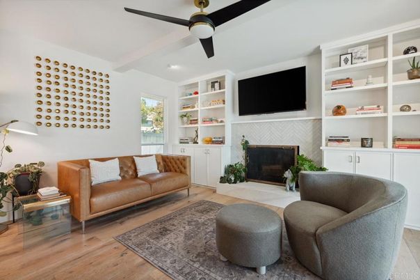 Fireplace, Interior, Wood Texture Flooring