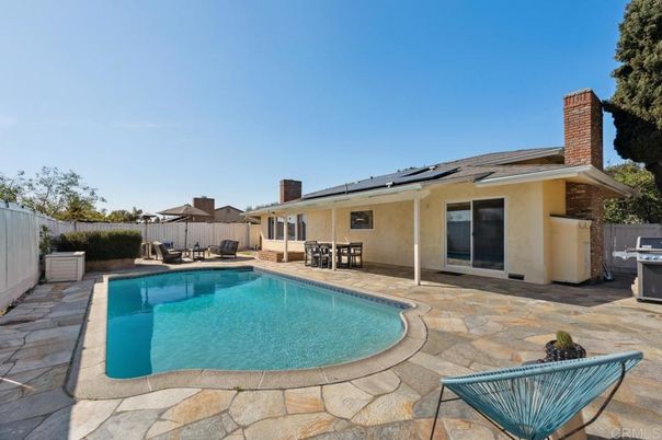 Exterior, Pool, Solar Panels