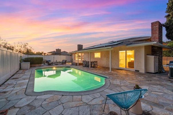 Exterior, Pool, Solar Panels