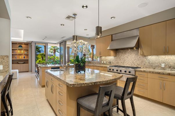Interior, Kitchen, Pendant Lights, Recessed Lighting, Stainless Steel Appliances