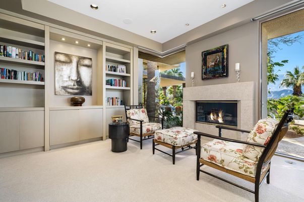 Fireplace, Interior, Living room, Recessed Lighting