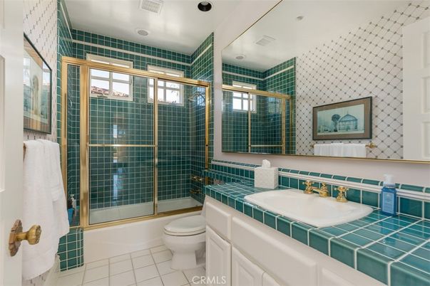 Bathroom, Glass Shower, Interior, Recessed Lighting, Tile Countertops