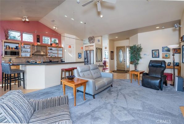 Interior, Kitchen, Living room, Pendant Lights, Recessed Lighting, Wood Texture Flooring