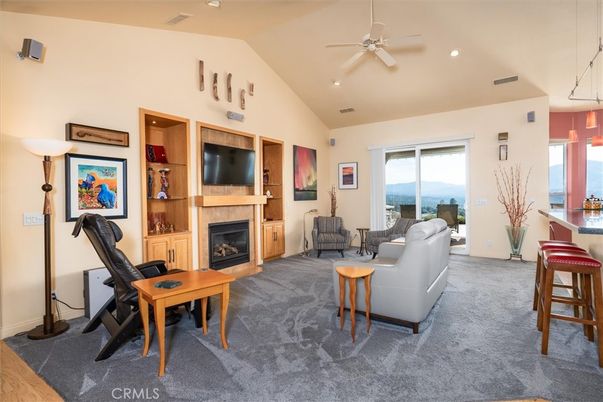 Fireplace, Interior, Living room, Recessed Lighting