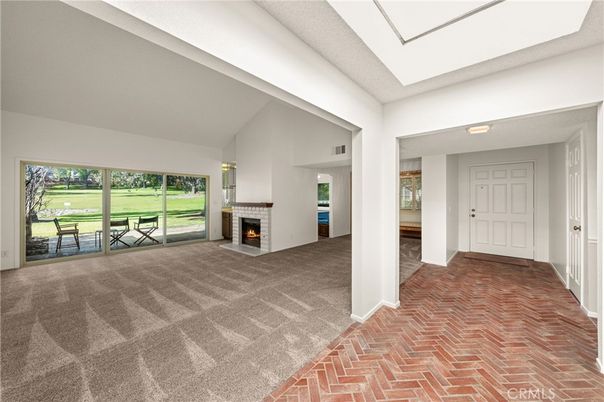 Empty room, Fireplace, Interior