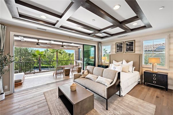 Bedroom, Interior, Living room, Recessed Lighting, Wood Texture Flooring