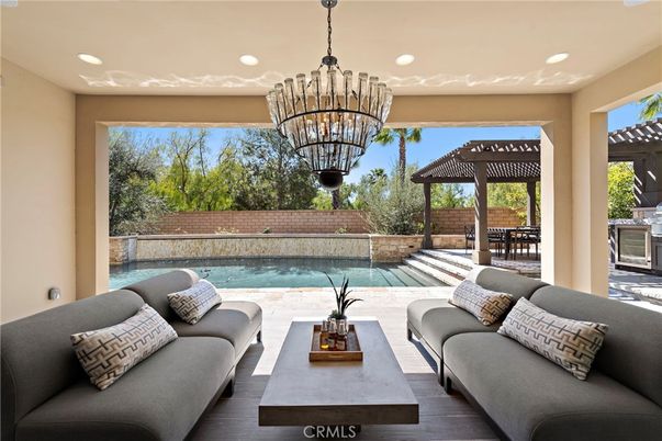 Chandelier, Interior, Living room, Pool, Recessed Lighting