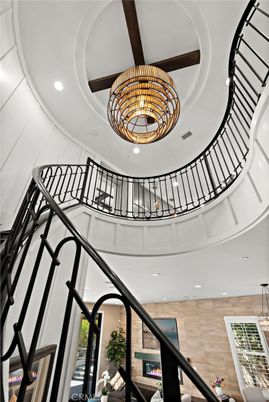 Interior, Recessed Lighting, Wooden Beams