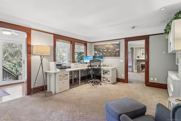 Home Office, Interior, Recessed Lighting