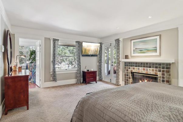 Bedroom, Fireplace, Interior, Recessed Lighting