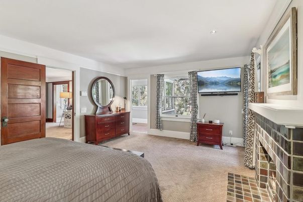 Bedroom, Fireplace, Interior, Recessed Lighting