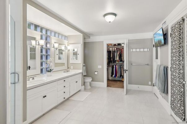 Bathroom, Dual Sink Vanities, Interior, Walk-in Closets