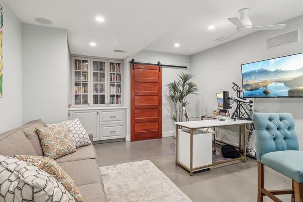 Home Office, Interior, Recessed Lighting
