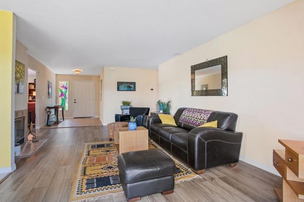 Fireplace, Interior, Living room, Wood Texture Flooring