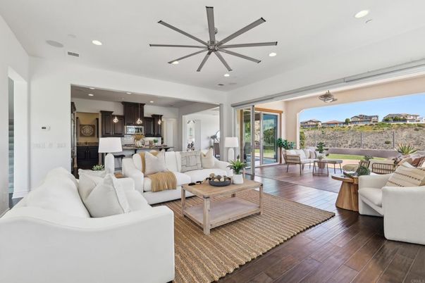 Interior, Kitchen, Living room, Pendant Lights, Recessed Lighting, Wood Texture Flooring