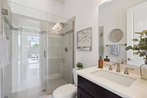 Bathroom, Glass Shower, Interior
