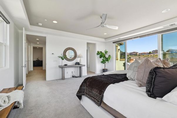 Bedroom, Interior, Recessed Lighting