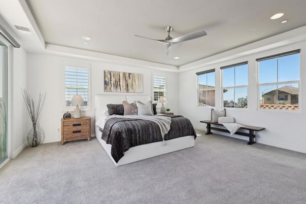 Bedroom, Interior, Recessed Lighting