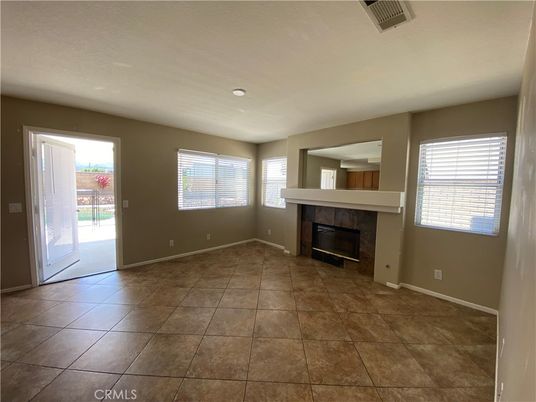 Empty room, Fireplace, Interior, Recessed Lighting