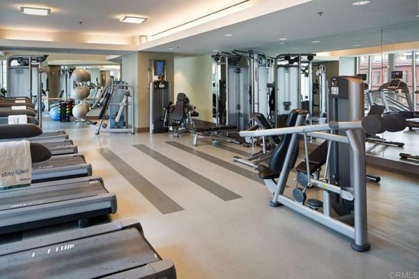 Fitness Equipment, Gym, Interior, Recessed Lighting