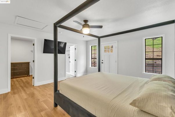 Bedroom, Interior, Wood Texture Flooring