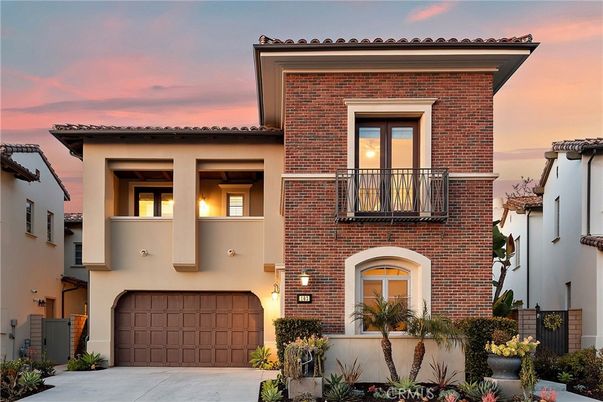 Attached, Exterior, Facade, Brick Facade, Mediterranean