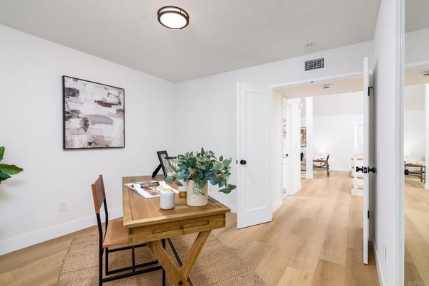 Home Office, Interior, Wood Texture Flooring