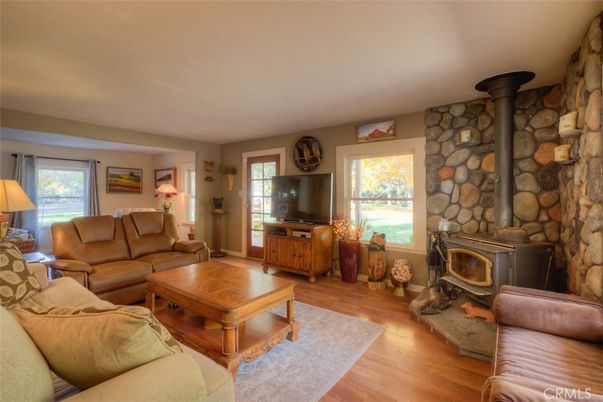 Fireplace, Interior, Living room, Stone Walls, Wood Texture Flooring