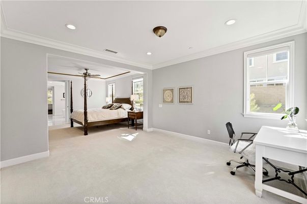 Bedroom, Home Office, Interior, Recessed Lighting