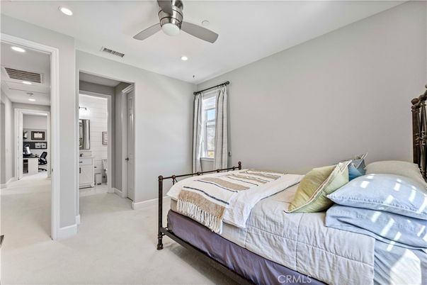 Bedroom, Interior, Recessed Lighting