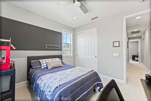 Bedroom, Interior, Recessed Lighting