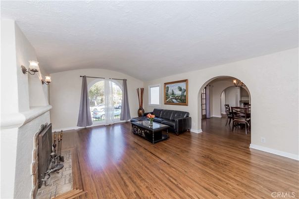 Chandelier, Dining room, Fireplace, Interior, Living room, Wood Texture Flooring