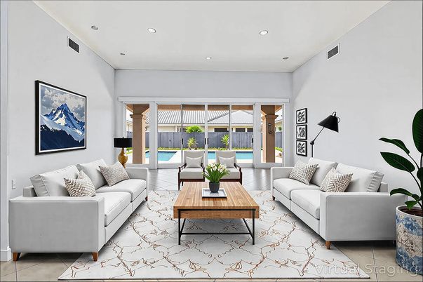 Interior, Living room, Recessed Lighting
