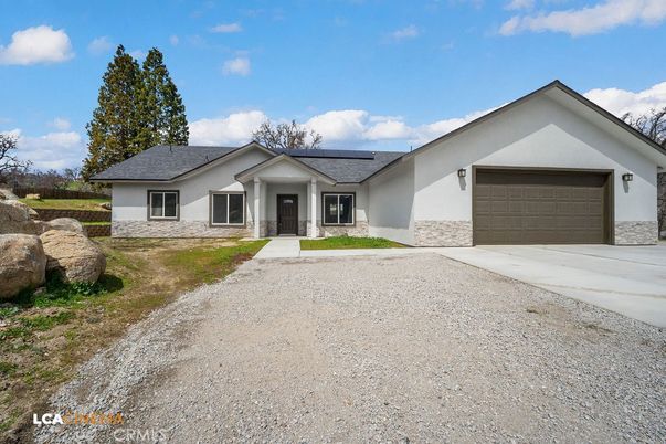 Attached, Exterior, Facade, Solar Panels, Ranch
