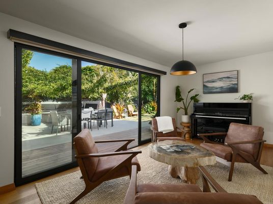 Interior, Living room, Pendant Lights, Piano, Wood Texture Flooring