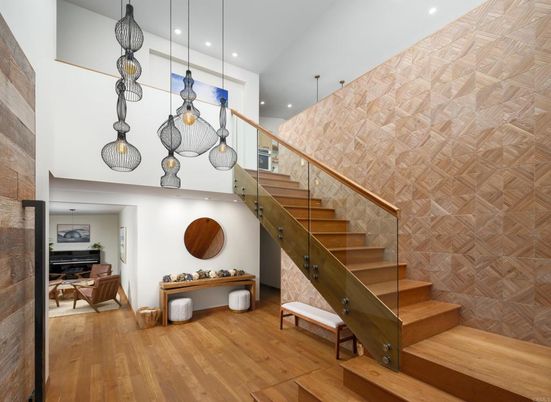 Interior, Pendant Lights, Recessed Lighting, Wood Texture Flooring
