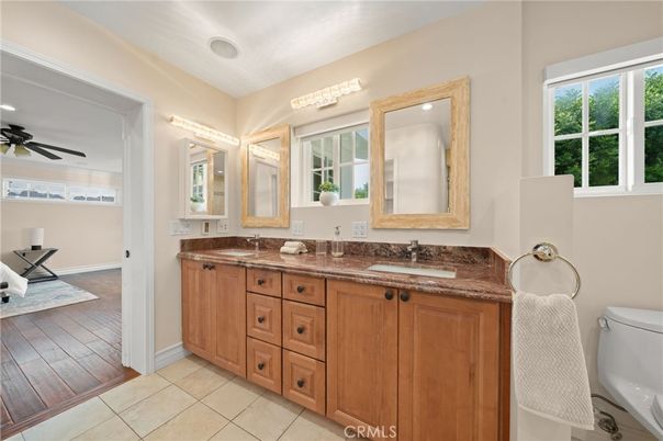 Bathroom, Dual Sink Vanities, Interior, Wood Texture Flooring