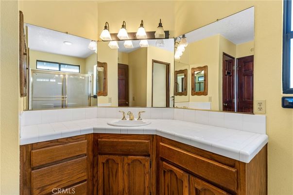 Bathroom, Glass Shower, Interior, Tile Countertops