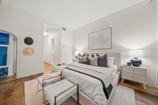 Bedroom, Interior, Wood Texture Flooring