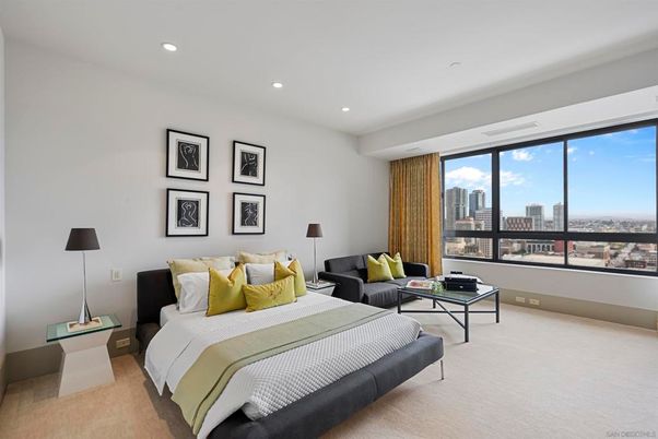 Bedroom, Interior, Recessed Lighting
